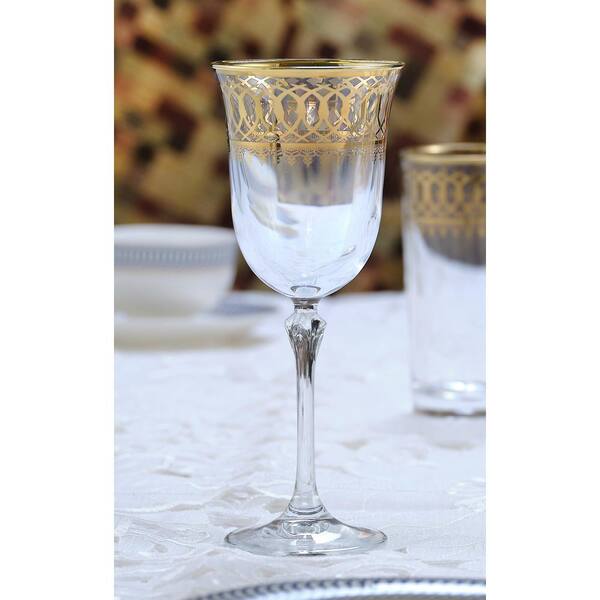 (D) Modern Drinkware Glassware Set of 4, 7oz. Juice, Water Glasses
