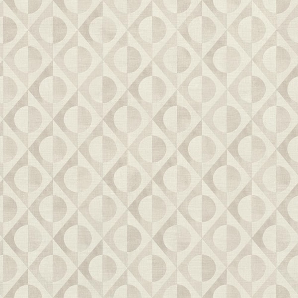 Walls Republic Diamond Cutouts Wallpaper Creamy Silver Paper Strippable Roll (Covers 57 sq. ft.)