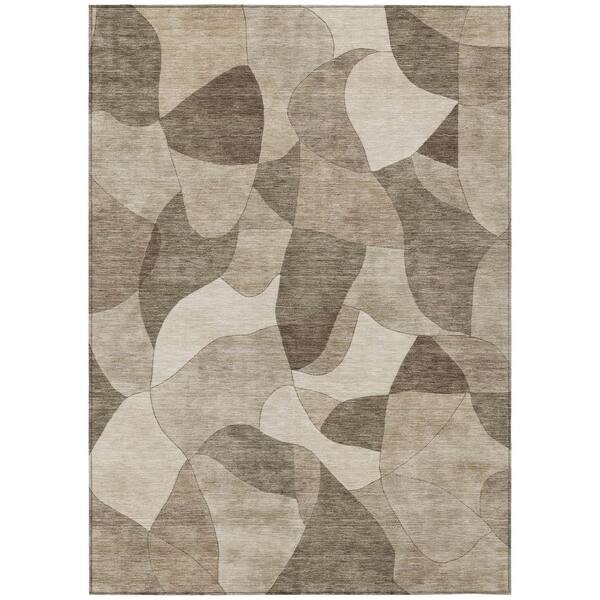 Chantille Machine Washable Indoor/Outdoor Abstract ACN2814 Beige 10 ft. x 14 ft. Area Rug