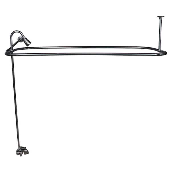 Add-A-Shower Kit for Clawfoot Tub in Chrome - Danco