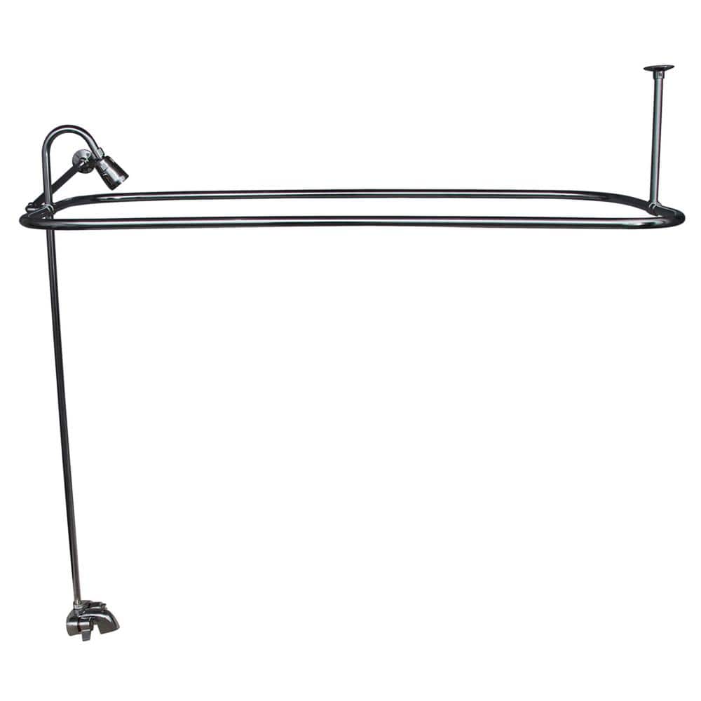 Pegasus 2-Handle Claw Foot Tub Faucet with Riser 54 in. Rectangular ...