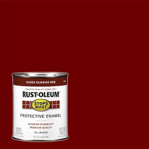 1 qt. Protective Enamel Gloss Sunrise Red Interior/Exterior Paint (2-Pack)