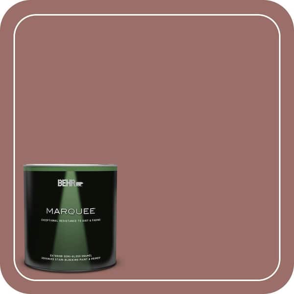 BEHR MARQUEE 1 qt. #170F-6 Gentle Doe Semi-Gloss Enamel Exterior Paint & Primer