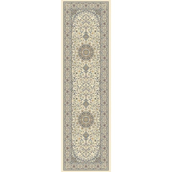 Nicholson Ivory 2 ft. x 8 ft. Indoor Runner Rug