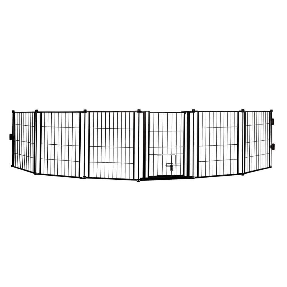 Carlson Outdoor Super Wide Pet Pen and Gate with Small Pet Door, Black price history on PriceWatchPro