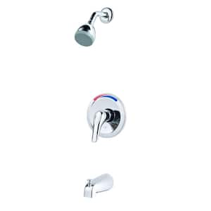 Pfirst 1-Handle Shower Faucet Trim Kit in Polished Chrome (Valve Not Included)