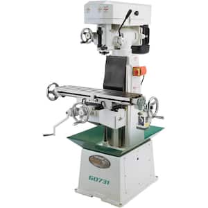 8 in. x 30 in. 9-Speed Vertical Mill/Drill Press w/ 5/8 in. Chuck Capacity and Power Feed