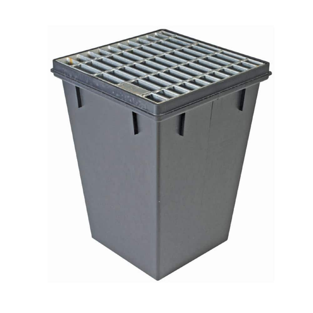 RELN Deep Series 18 in. L x 18 in. W x 24 in. H Catch Basin with Class A  Galvanized Steel Grate 001073 - The Home Depot