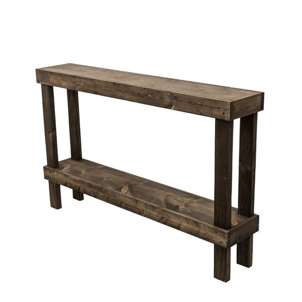 Del Hutson Designs 59 In Dark Walnut Standard Rectangle Wood Console Table With Storage Dhd1362dw The Home Depot - What Length Should A Sofa Table Be Del Hutson Designs 59 In Dark Walnut Standard Rectangle Wood Console Table With Storage Dhd1362dw The Home Depot - What Length Should A Sofa Table Be