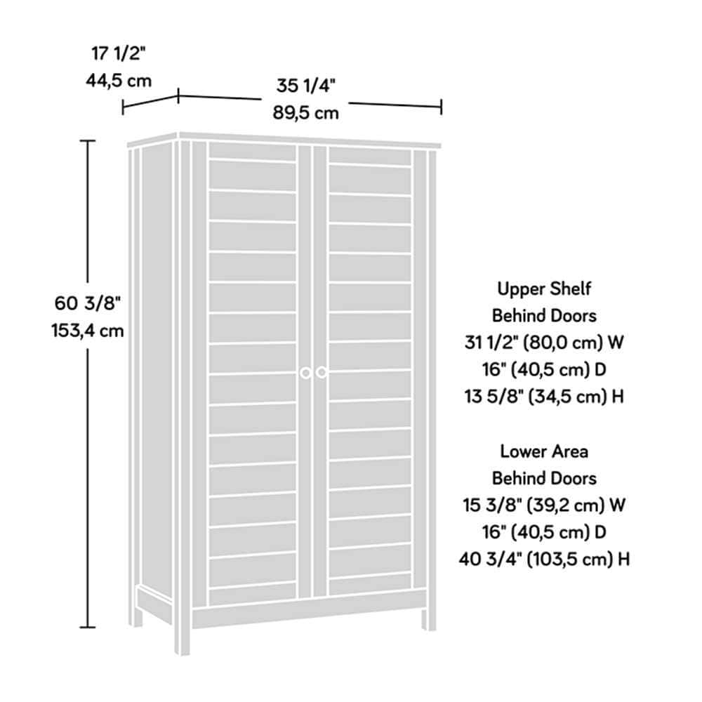 Cottage Road Soft White Freestanding Office Storage Cabinet with Adjustable Shelving