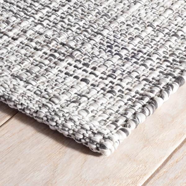 Fusion Handwoven Grey 8 ft. x 10 ft. Outdoor Area Rug