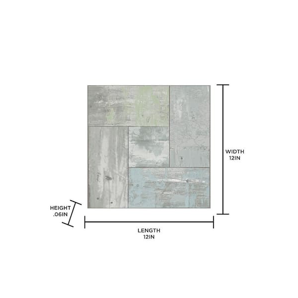 FloorPops Boardwalk 12 in. x 12 in. Peel and Stick Virgin Vinyl Floor Tiles (10-Pack)