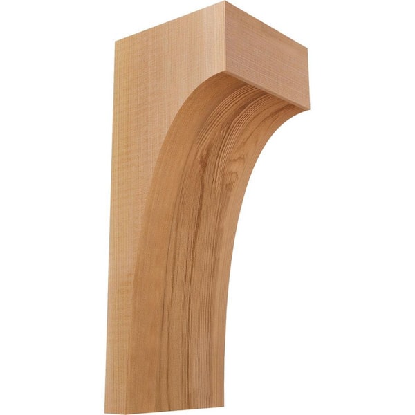 Ekena Millwork 5-1/2 in. x 6 in. x 14 in. Western Red Cedar Huntington Smooth Corbel