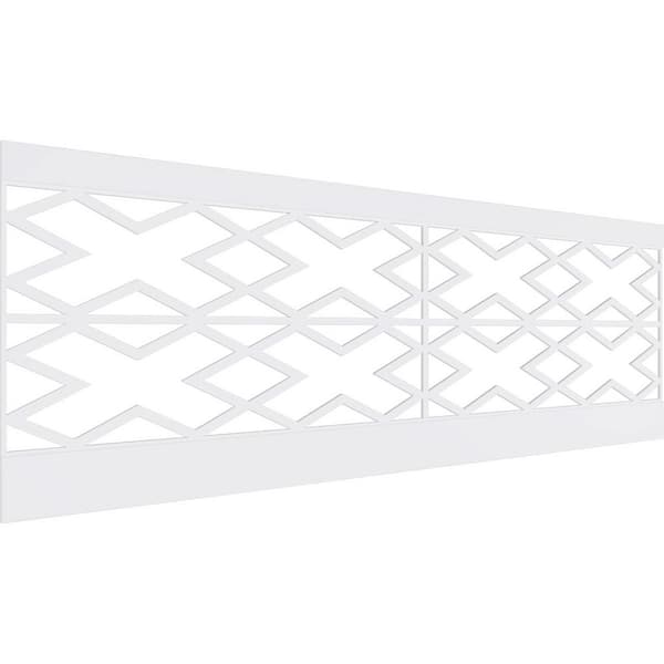 Ekena Millwork 32 in. H x 94-1/2 in. W 21.04 sq. ft. Fowler PVC Wainscot Paneling Kit