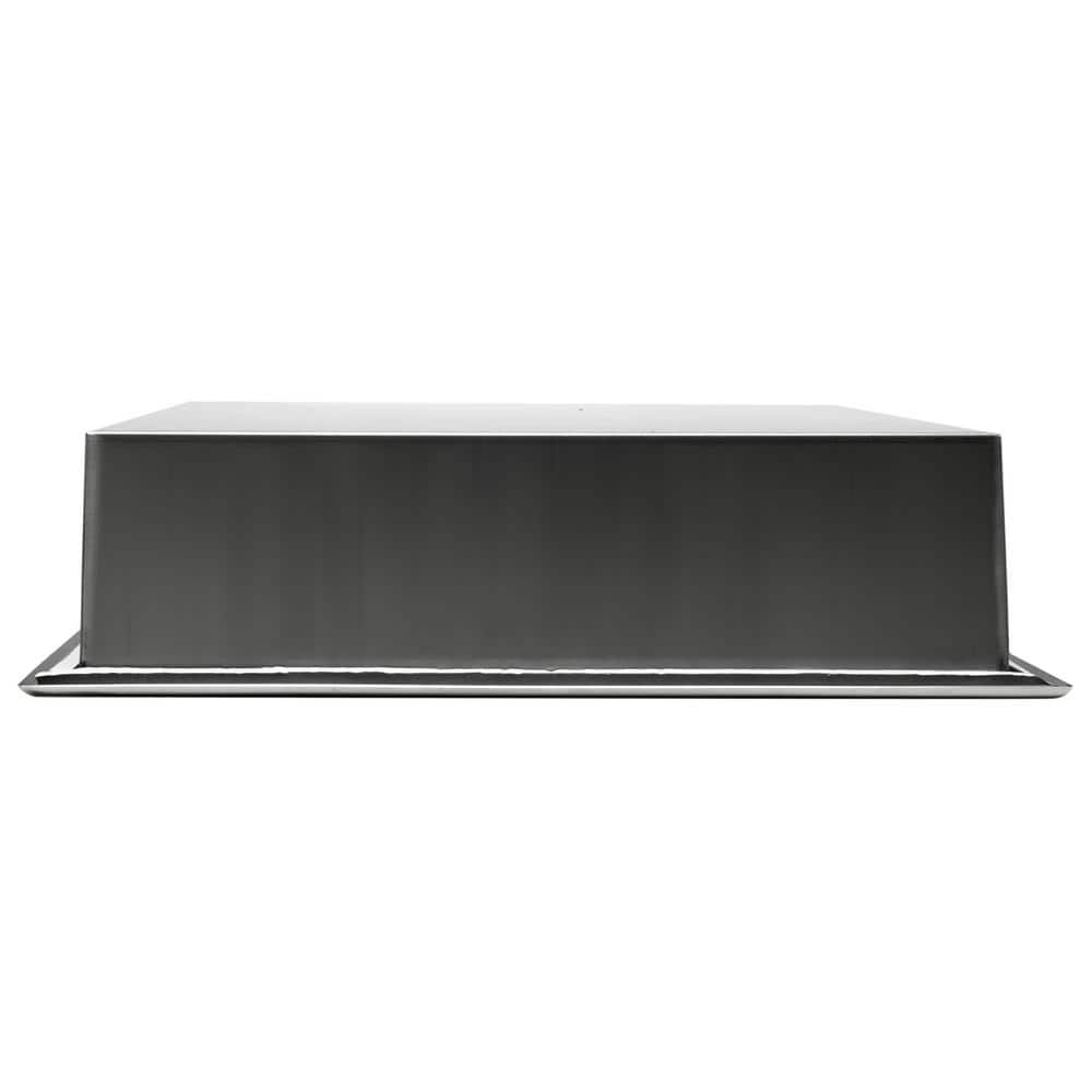 16" Polished Stainless Steel Square Shower Niche