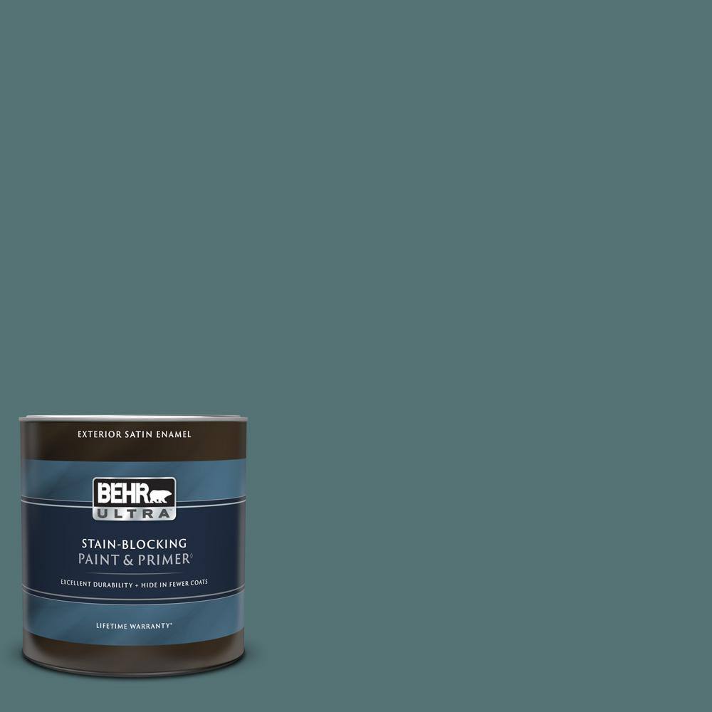 BEHR ULTRA 1 qt. PPU1302 Juniper Berries Satin Enamel Exterior Paint