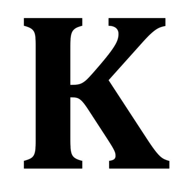 Unbranded 12 in. Metal Letter K Wall Plaque