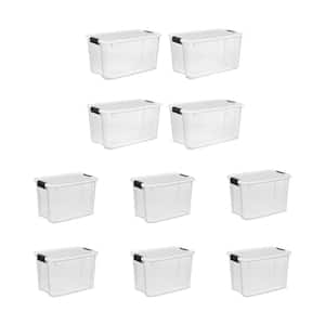 70 & 30 Quart Ultra Latch Storage Container Box and Lid (4 & 6 Pack)