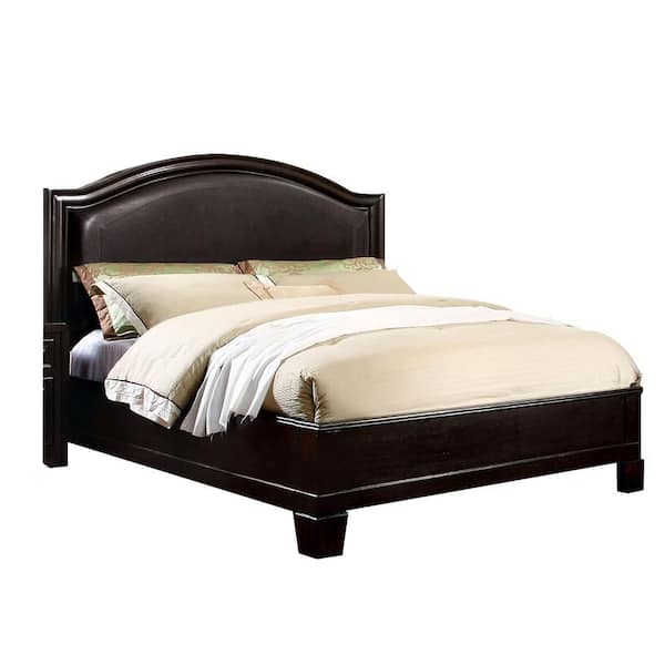 Unbranded Caleb Brown Wood Frame Queen Platform Bed