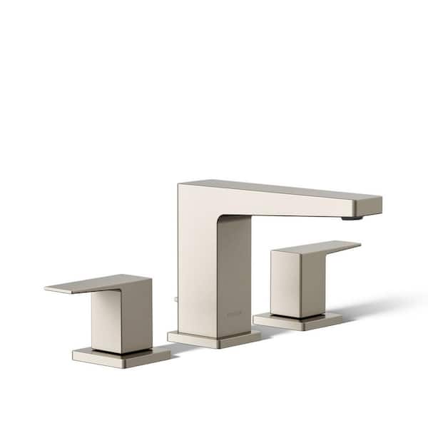 KOHLER Honesty 8 in. Widespread 2-Handle Bathroom Faucet in Vibrant Brushed Nickel