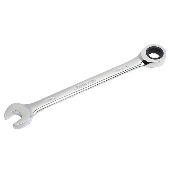 Husky 7/16 in. 12-Point SAE Ratcheting Combination Wrench