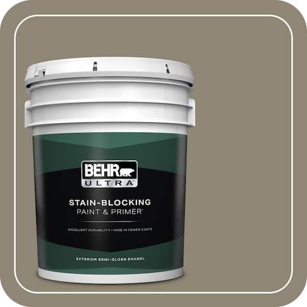 BEHR ULTRA 5 gal. #ECC-14-2 Great Frontier Semi-Gloss Enamel Exterior Paint & Primer