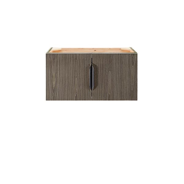 James Martin Vanities Columbia 31.5 in. W x 15.4 in. D x 16.9 in. H Single Bath Vanity Cabinet without Top in Ash Gray
