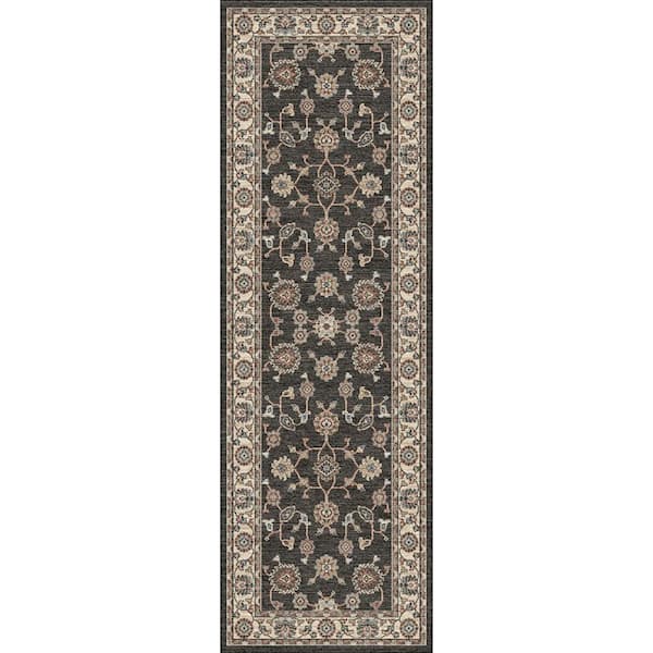 Home Decorators Collection Palmer Gray 3 ft. x 8 ft. Indoor Runner Rug