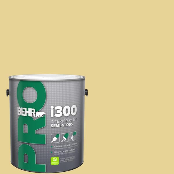 1 gal. #390D-4 Honey Beige Semi-Gloss Interior Paint