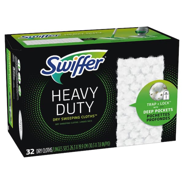 Swiffer Sweeper Heavy-Duty Dry Sweeping Cloth Refill Pads Unscented (32-Count)