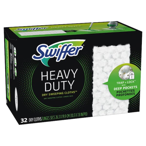 Sweeper Heavy-Duty Dry Sweeping Cloth Refill Pads Unscented (32-Count, 6 Pack)