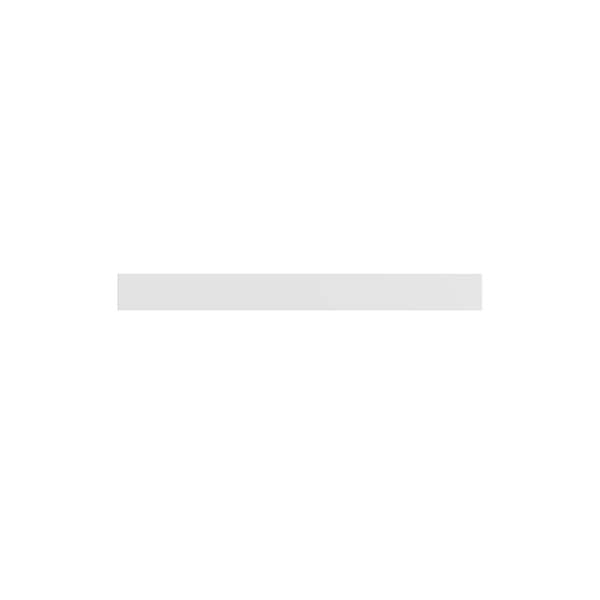 Unbranded Pembroke Recessed 3 in. W x 30 in. H x 0.75 in. D in Painted White Filler in Assembled Wall Cabinet