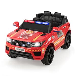 Red Electric Kids Ride On Car with Remote Control Lights