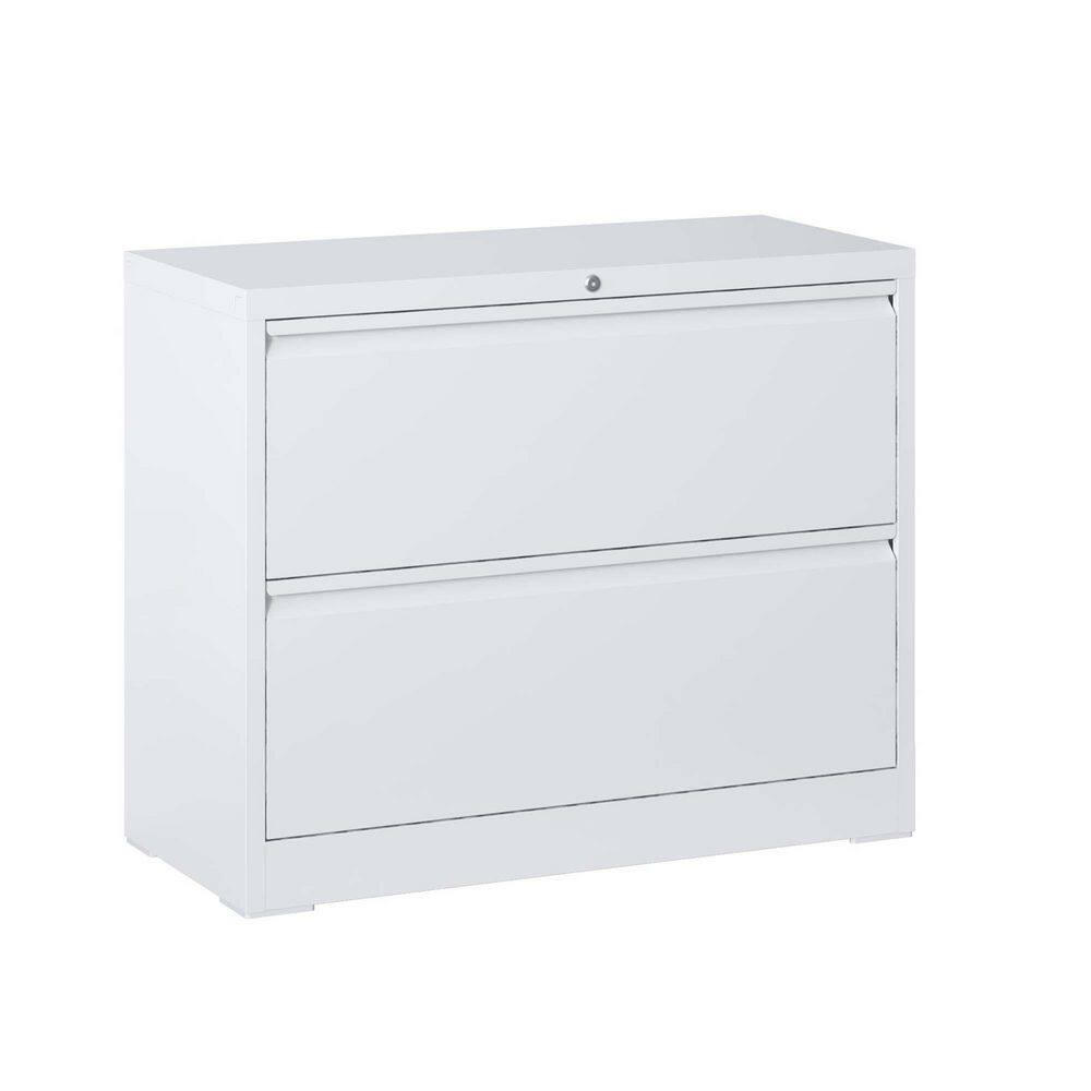 15.75 in. W 2 Drawer Metal File Cabinet with Lock, White Filing Cabinets, Tool Chests price history on PriceWatchPro