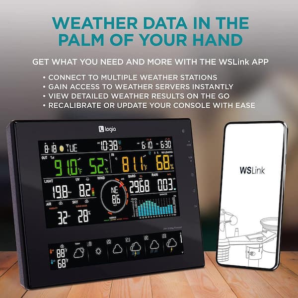 Logia 5-in-1 Wi-Fi Wireless Weather Station with Forecast Data and