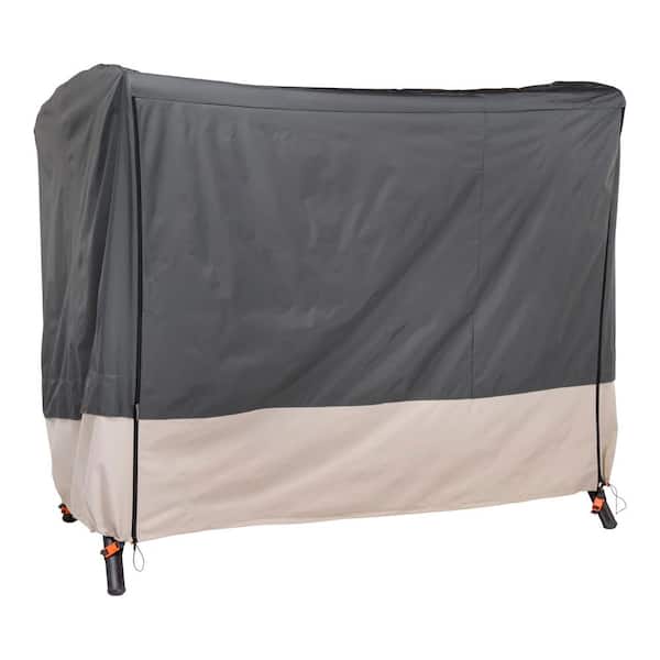 MODERN LEISURE 81 in. L x 52 in. W. x 70 in. H, Renaissance Patio Swing Cover, Gray