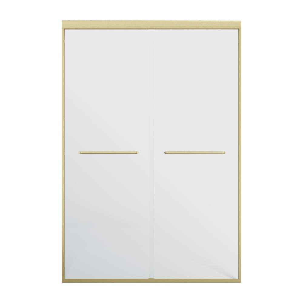 44-48 in. W x 72 in. H Semi Frameless Double Sliding Shower Door in Brushed Gold, 5/16 in. Clear Tempered Glass price history on PriceWatchPro
