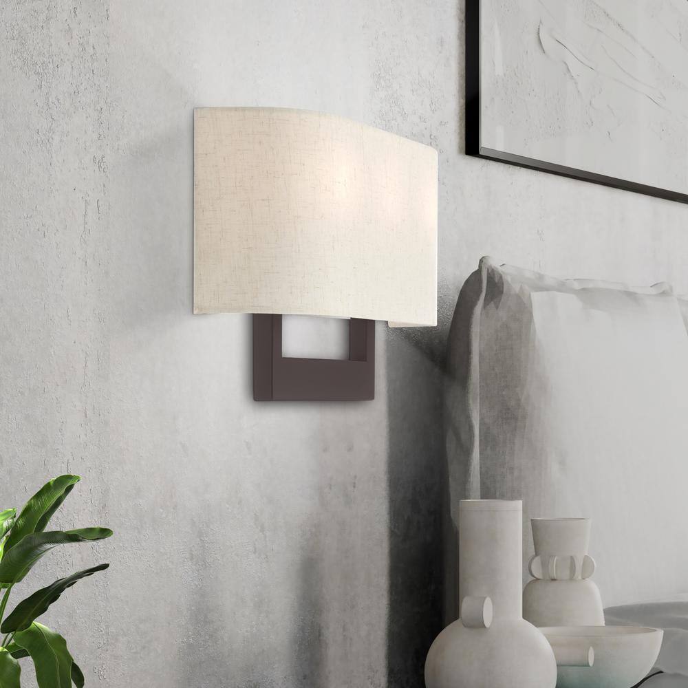 Bronze 3-Light Direct Wired Electric Wall Sconce