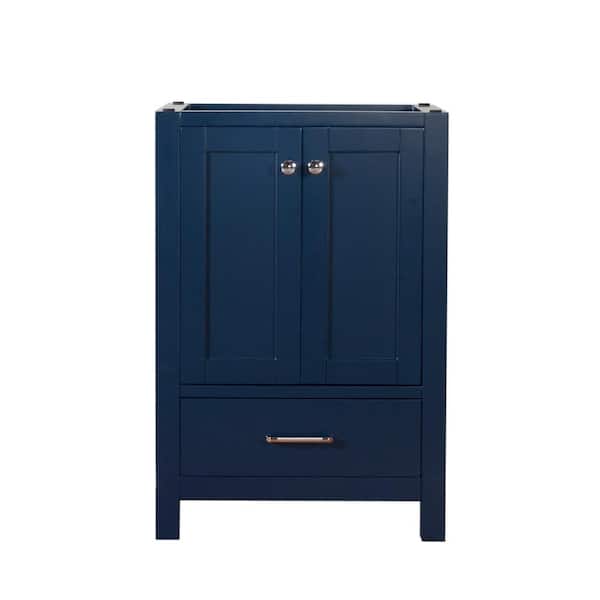 C.L.L Collections Laguna 24 in. W x 18 in. D x 35 in. H Bath Vanity Cabinet without Top in Dark Blue