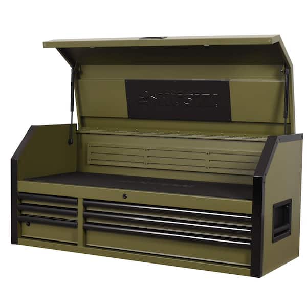 Heavy Duty 52 in. W 6-Drawer Matte Army Green Top Tool Chest