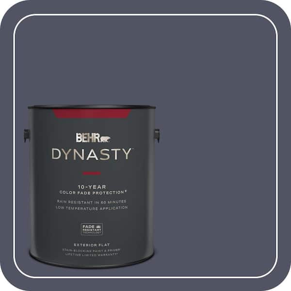 BEHR DYNASTY 1 gal. #630F-7 Black Orchid Flat Exterior Stain-Blocking Paint & Primer
