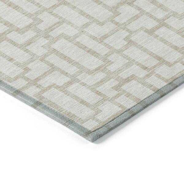 Chantille Machine Washable Indoor/Outdoor Abstract ACN916 Ivory 3 ft. x 5 ft. Area Rug