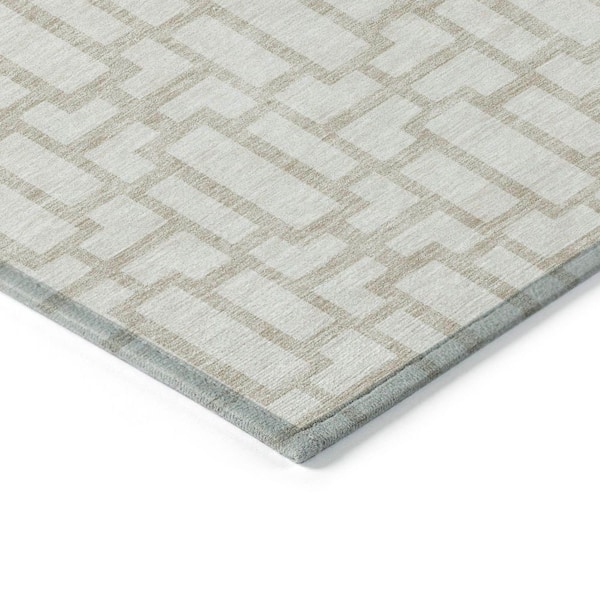 Chantille Machine Washable Indoor/Outdoor Abstract ACN916 Ivory 9 ft. x 12 ft. Area Rug