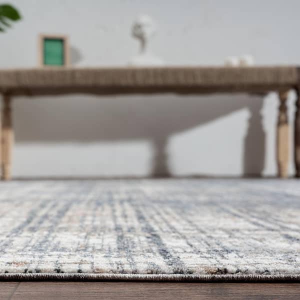 10 ft. x 14 ft. Sonoma Cave Gray Polyester Area Rug