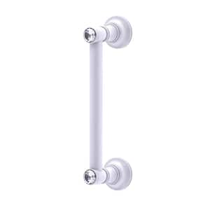Carolina Crystal Collection 8 Inch Door Pull in Matte White