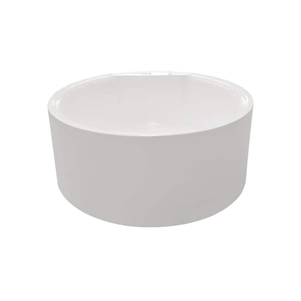 Aquatica PureScape 308A 4.51 ft. Acrylic Double Ended Flatbottom Non-Whirlpool Bathtub in White