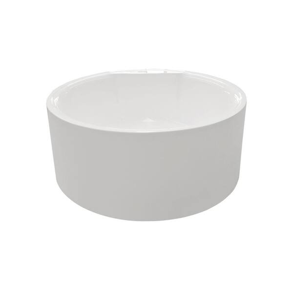 Aquatica PureScape 308C 6 ft. Acrylic Double Ended Flatbottom Non-Whirlpool Bathtub in White