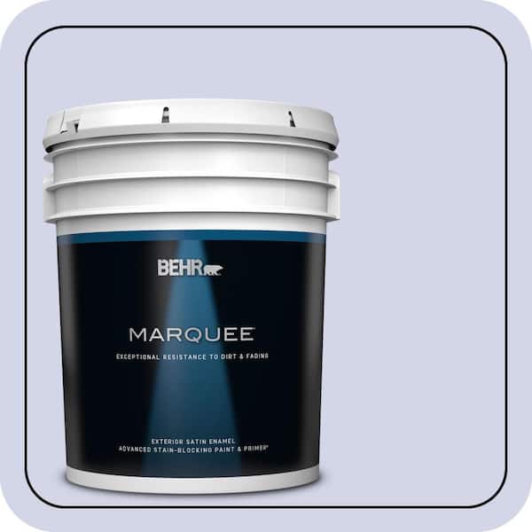 BEHR MARQUEE 5 gal. #T12-17 Violet Water Satin Enamel Exterior Paint & Primer