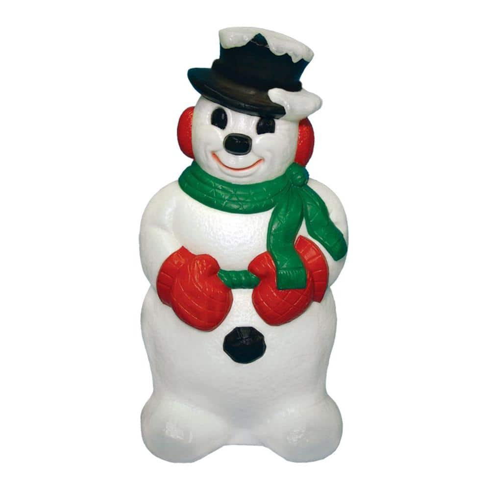 General Foam 31 in. Snowman Statue without Pipe HD-C5270 - The Home Depot
