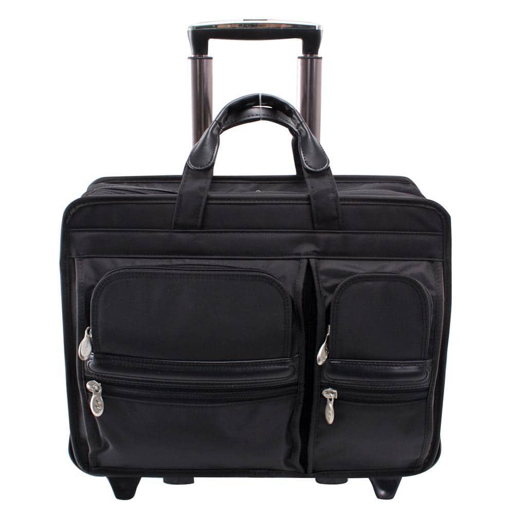 Clinton 17 in. Tech-Lite Ballistic Nylon Patented Detachable Wheeled Laptop Briefcase